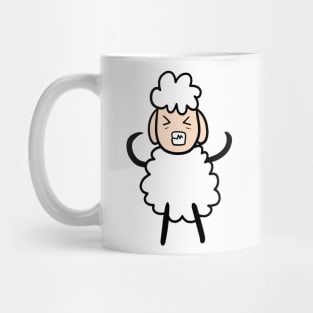 angry cute little sheep Mug